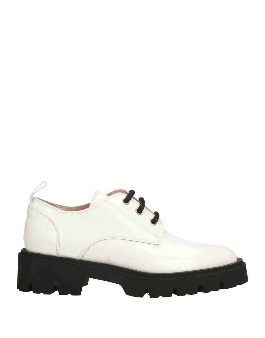 Footwear * | Baldinini Laced Shoes For Women White