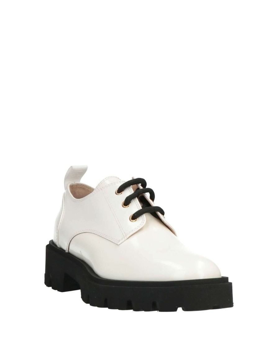 Footwear * | Baldinini Laced Shoes For Women White