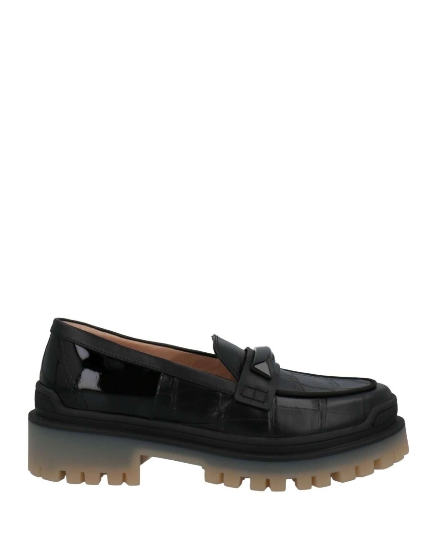 Footwear * | Baldinini Loafers For Women Black