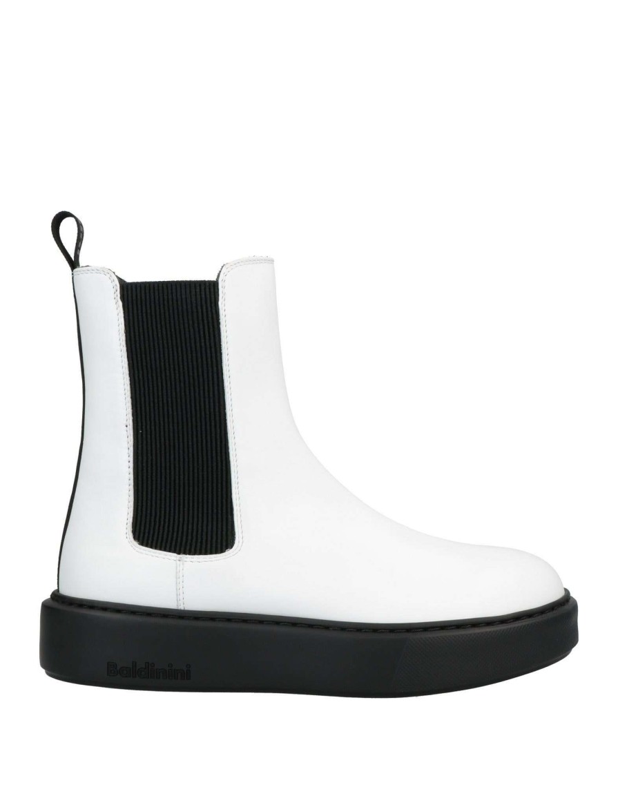 Footwear * | Baldinini Ankle Boot For Women White