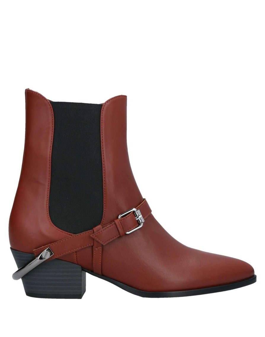 Footwear * | Baldinini Ankle Boot For Women Brick Red