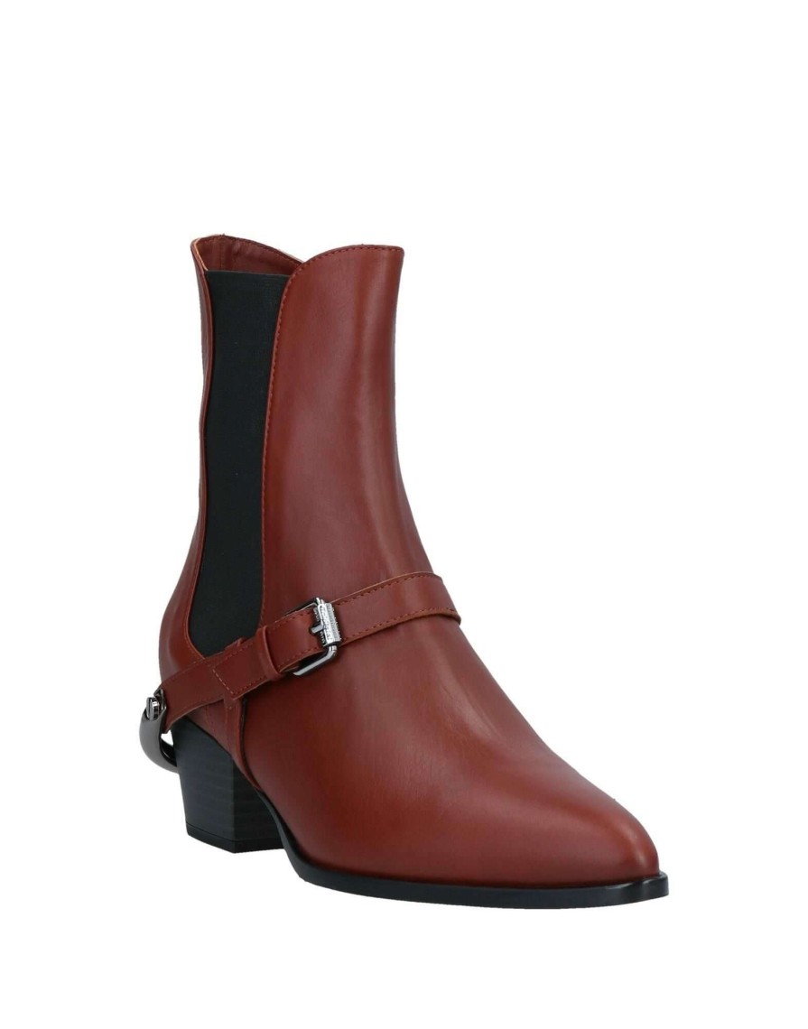 Footwear * | Baldinini Ankle Boot For Women Brick Red