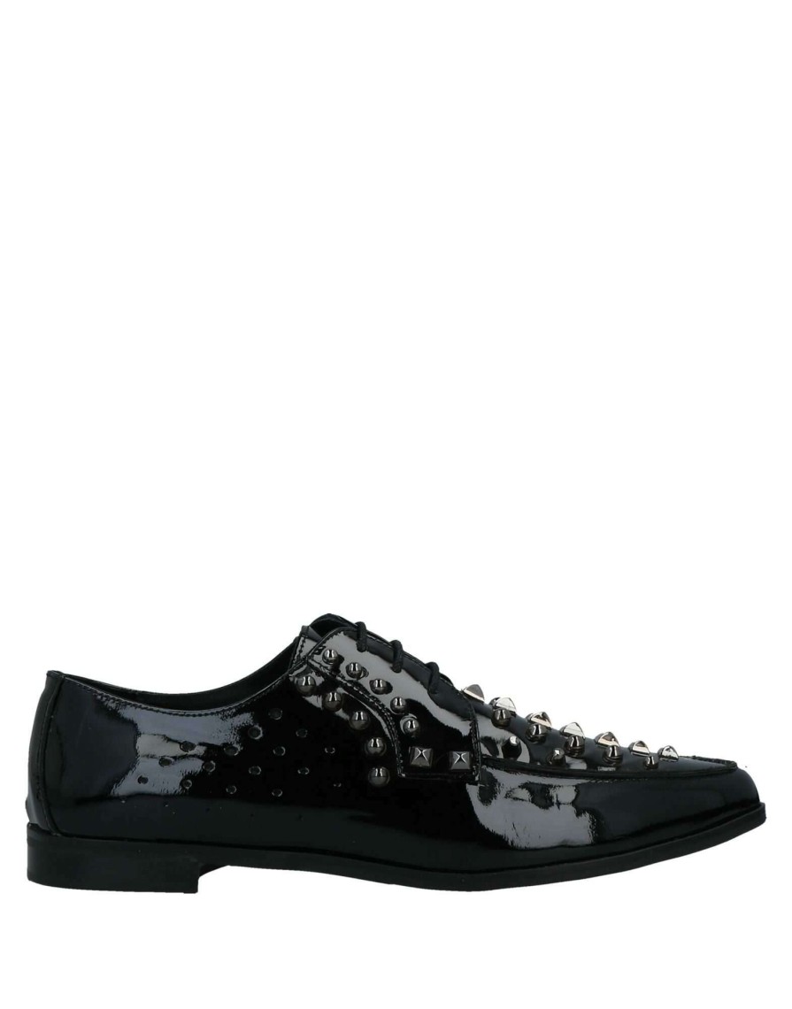 Footwear * | Baldinini Laced Shoes For Women Black