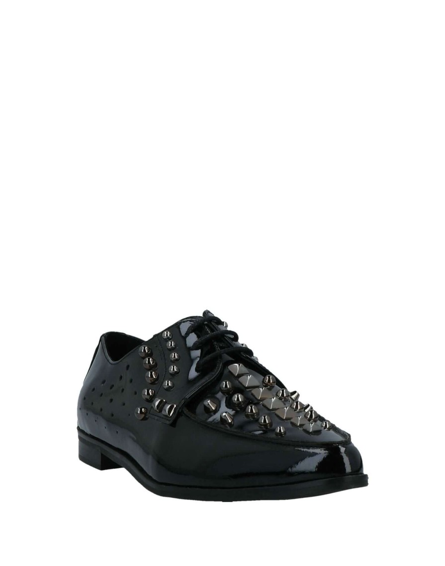 Footwear * | Baldinini Laced Shoes For Women Black