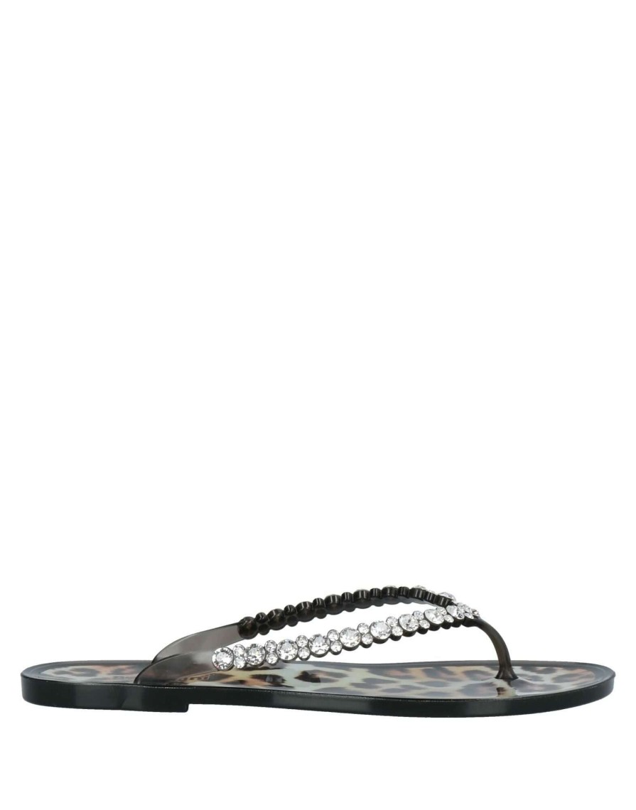 Footwear * | Baldinini Flip Flops For Women Black