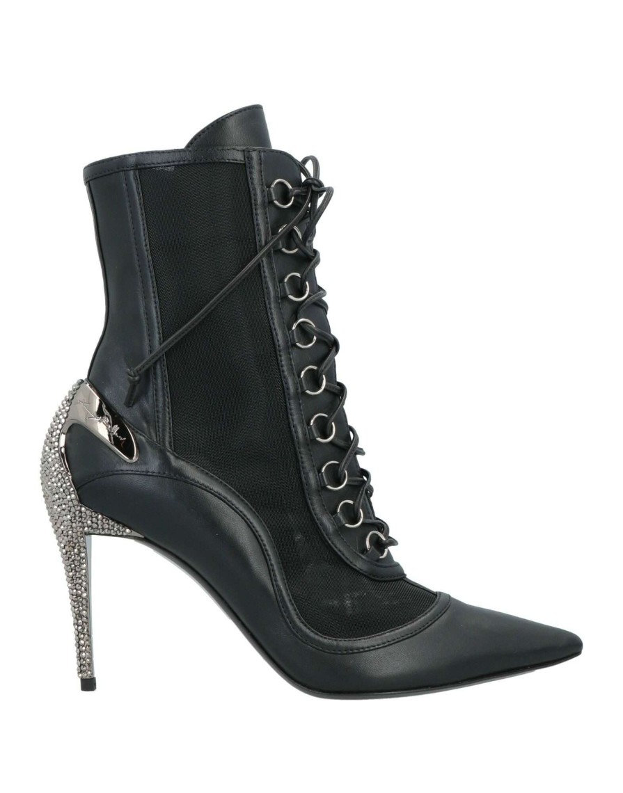 Footwear * | Baldinini Ankle Boot For Women Black