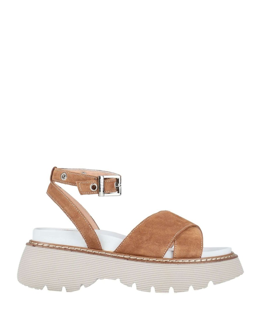 Footwear * | Baldinini Sandals For Women Tan