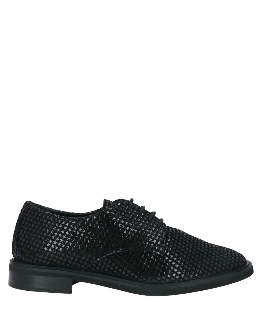 Footwear * | Baldinini Laced Shoes For Women Black