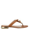 Footwear * | Baldinini Flip Flops For Women Tan