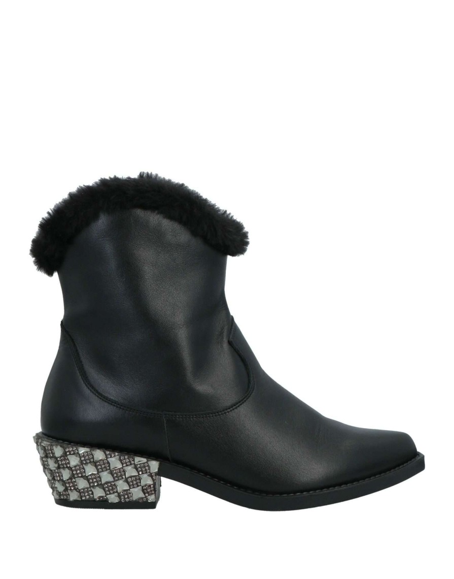 Footwear * | Baldinini Ankle Boot For Women Black