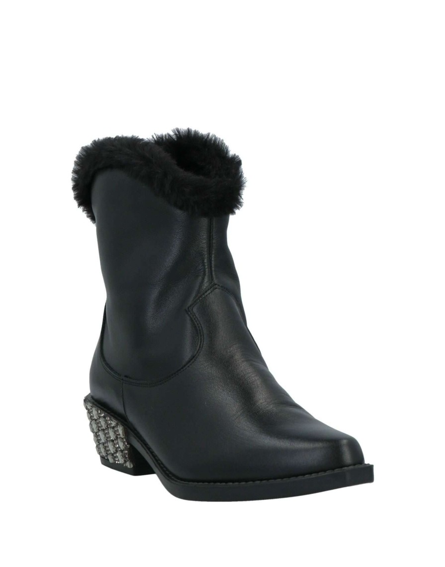 Footwear * | Baldinini Ankle Boot For Women Black