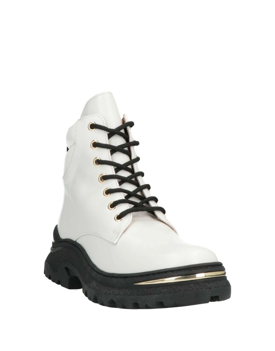 Footwear * | Baldinini Ankle Boot For Women White