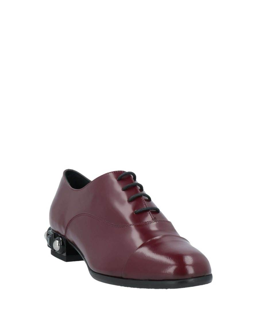 Footwear * | Baldinini Laced Shoes For Women Maroon