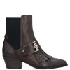 Footwear * | Baldinini Ankle Boot For Women Dark Brown