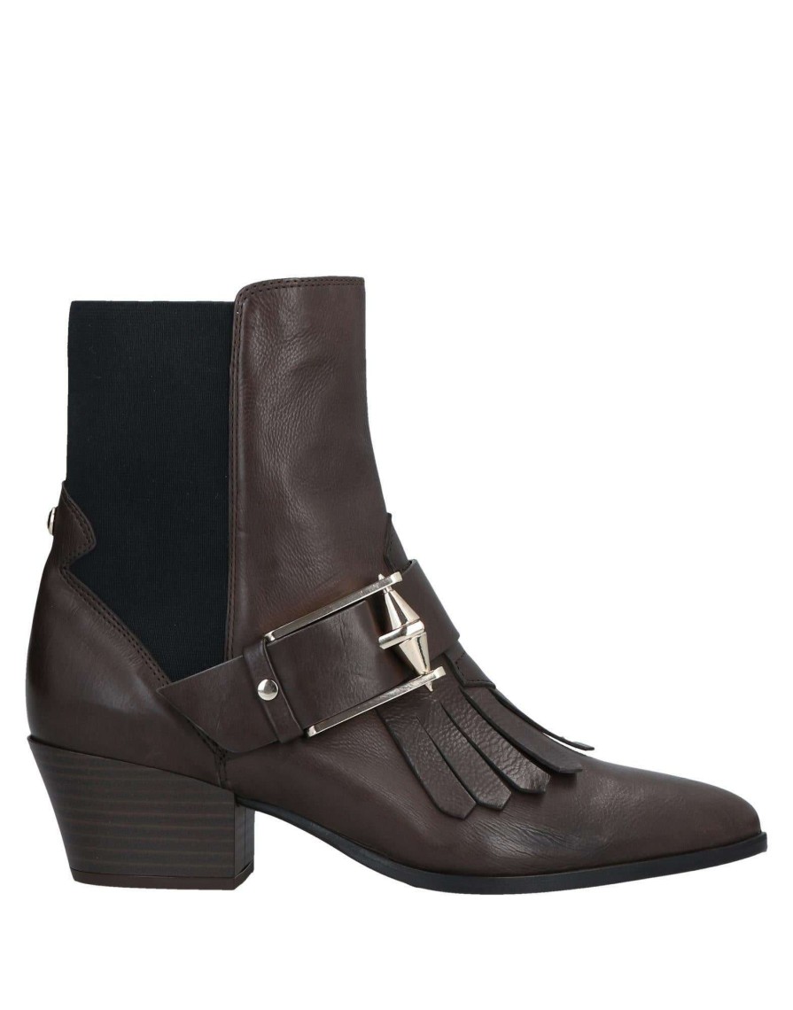 Footwear * | Baldinini Ankle Boot For Women Dark Brown