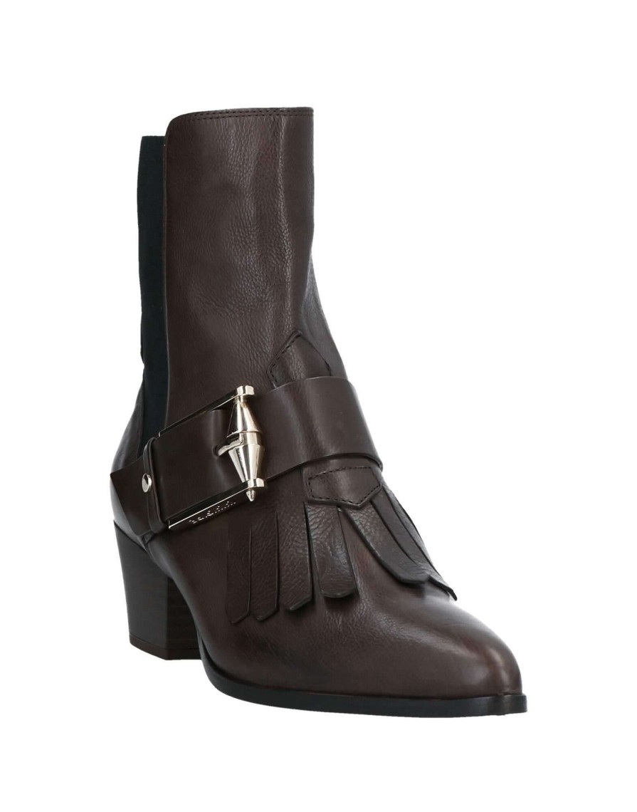 Footwear * | Baldinini Ankle Boot For Women Dark Brown