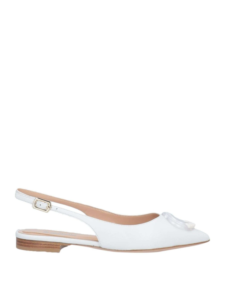 Footwear * | Baldinini Ballet Flats For Women White