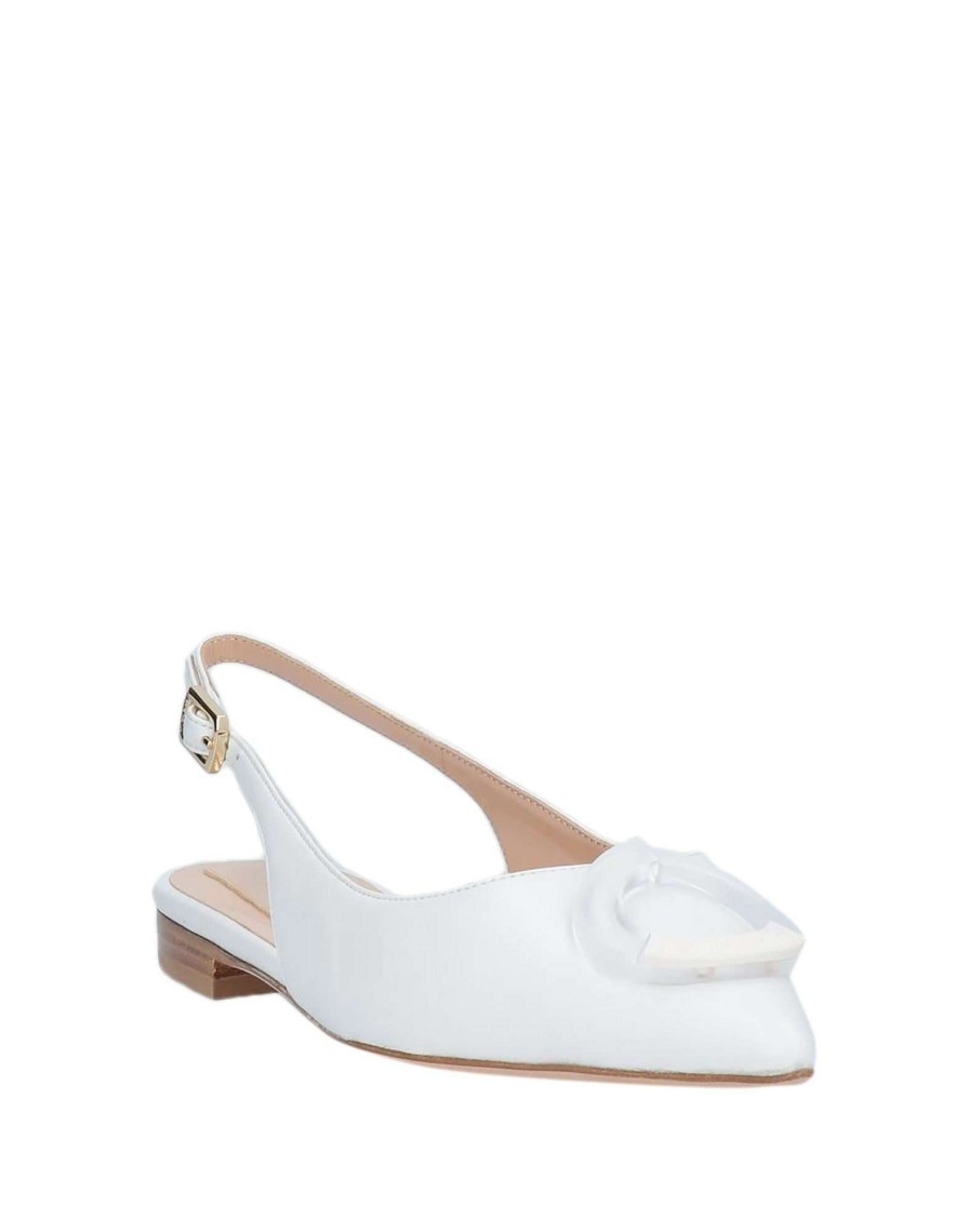 Footwear * | Baldinini Ballet Flats For Women White